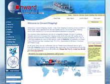 Tablet Screenshot of onwardshipping.com